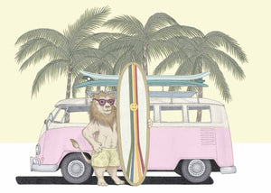 surfer lion