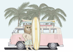 surfer lion