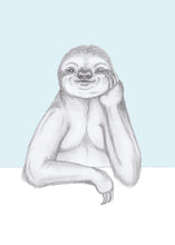 Load image into Gallery viewer, flirty sloth
