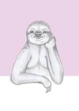 Load image into Gallery viewer, flirty sloth
