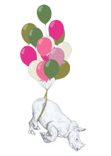 Load image into Gallery viewer, flying rhino balloons
