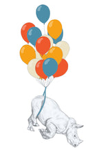 Load image into Gallery viewer, flying rhino balloons
