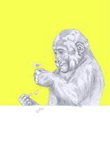 Load image into Gallery viewer, gorilla with flower
