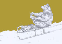 Load image into Gallery viewer, sleigh ride bear and hare
