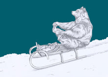 Load image into Gallery viewer, sleigh ride bear and hare
